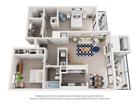 Pet-Friendly Apartments in Houston, TX – Magnolia Terrace – 2 Bed, 2 Bath, |1070 sq. ft. Magnolia